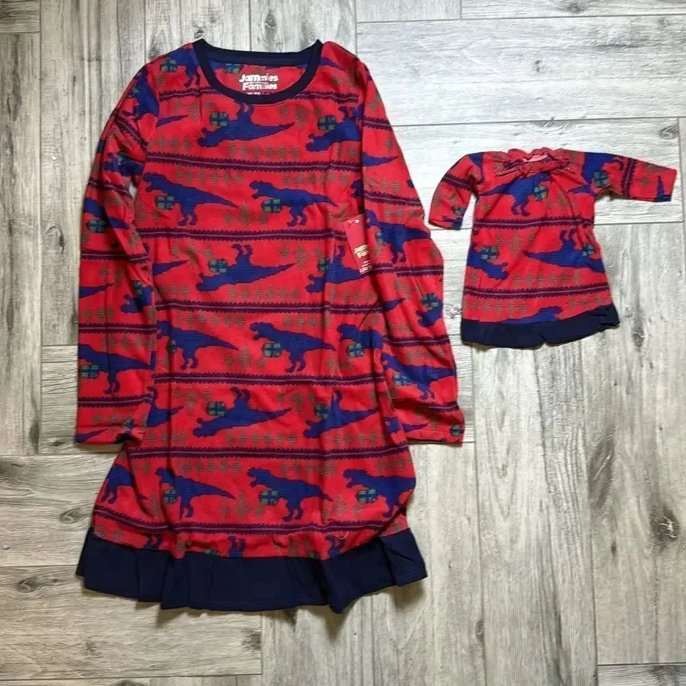 Jammies for your families size 10/12 with doll nightgown